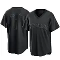 Men's No.1 Yuki Matsui San Diego Padres Black Replica Pitch Fashion Jersey