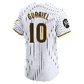 Men's No.10 Yuli Gurriel San Diego Padres White Elite Home Patch Jersey