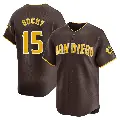 Men's No.15 Bruce Bochy San Diego Padres Brown Limited Away Jersey