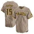 Men's No.15 Bruce Bochy San Diego Padres Limited Tan Alternate Jersey