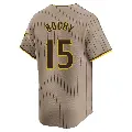 Men's No.15 Bruce Bochy San Diego Padres Limited Tan Alternate Jersey