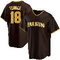 Men's No.18 Gene Tenace San Diego Padres Brown Replica Road Jersey