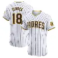 Men's No.18 Gene Tenace San Diego Padres White Elite Home Patch Jersey