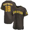 Men's No.18 Kevin Mcreynolds San Diego Padres Brown Authentic Road Jersey