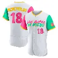 Men's No.18 Kevin Mcreynolds San Diego Padres White Authentic 2022 City Connect Jersey