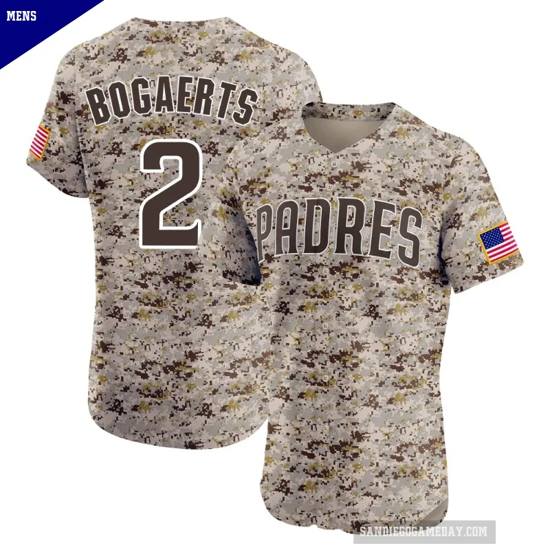 Men's No.2 Xander Bogaerts San Diego Padres Camo Elite Alternate Vapor Premier Jersey