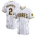 Men's No.2 Xander Bogaerts San Diego Padres White Elite Home Patch Jersey