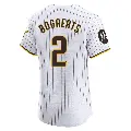 Men's No.2 Xander Bogaerts San Diego Padres White Elite Home Patch Jersey
