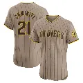 Men's No.21 Ken Caminiti San Diego Padres Brown Elite Alternate Jersey