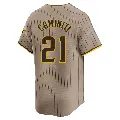 Men's No.21 Ken Caminiti San Diego Padres Limited Tan Alternate Jersey