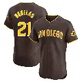Men's No.21 Tirso Ornelas San Diego Padres Brown Elite Road Vapor Premier Jersey