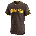 Men's No.21 Tirso Ornelas San Diego Padres Brown Elite Road Vapor Premier Jersey