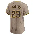 Men's No.23 Tito Fuentes San Diego Padres Brown Elite Alternate Jersey