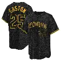 Men's No.25 Cito Gaston San Diego Padres Black Replica Snake Skin City Jersey