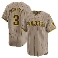 Men's No.3 Jackson Merrill San Diego Padres Limited Tan Alternate Jersey