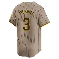 Men's No.3 Jackson Merrill San Diego Padres Limited Tan Alternate Jersey