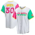 Men's No.30 Gavin Sheets San Diego Padres White Replica 2022 City Connect Jersey
