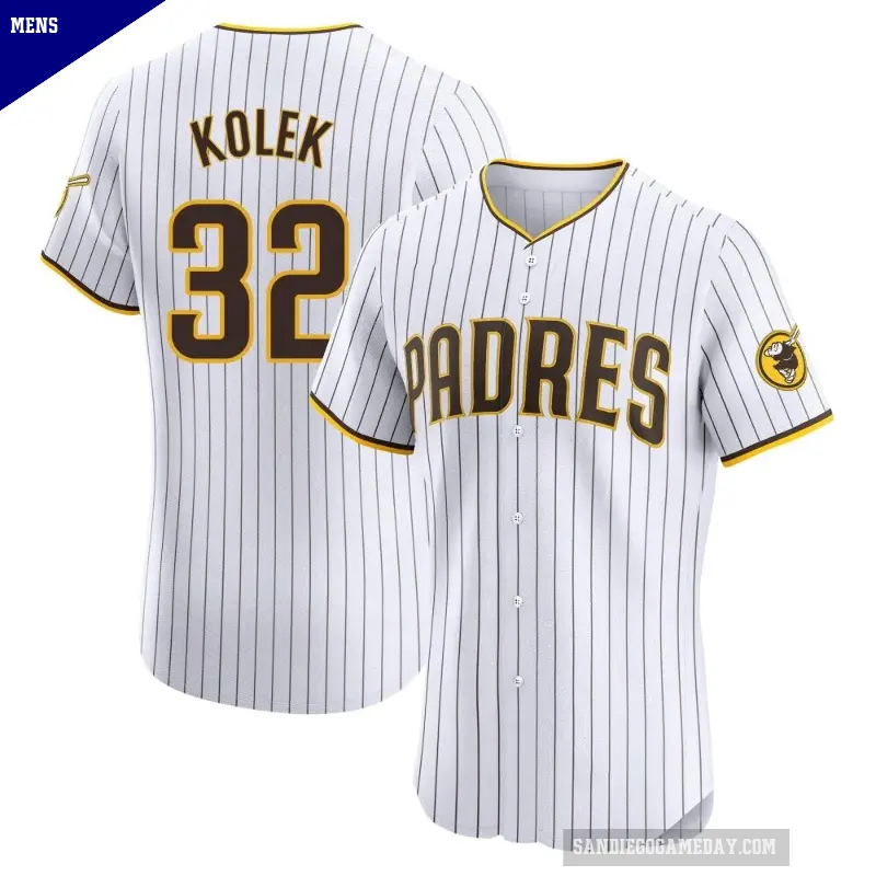 Men's No.32 Stephen Kolek San Diego Padres White Elite Home Jersey