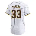Men's No.33 Mike Piazza San Diego Padres White Elite Home Jersey