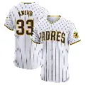Men's No.33 Reiss Knehr San Diego Padres White Elite Home Patch Jersey