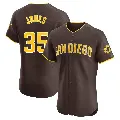 Men's No.35 Randy Jones San Diego Padres Brown Elite Road Vapor Premier Jersey