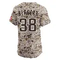 Men's No.38 Ryan Bergert San Diego Padres Camo Elite Alternate Vapor Premier Jersey