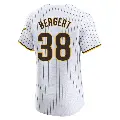 Men's No.38 Ryan Bergert San Diego Padres White Elite Home Jersey
