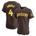 Men's No.4 Luis Arraez San Diego Padres Brown Elite Road Vapor Premier Jersey