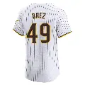 Men's No.49 Michel Baez San Diego Padres White Elite Home Jersey