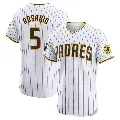 Men's No.5 Eguy Rosario San Diego Padres White Elite Home Patch Jersey