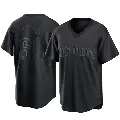Men's No.60 Omar Cruz San Diego Padres Black Replica Pitch Fashion Jersey