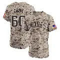 Men's No.60 Omar Cruz San Diego Padres Camo Elite Alternate Vapor Premier Jersey