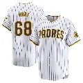 Men's No.68 Kyle Hart San Diego Padres White Limited Home Jersey