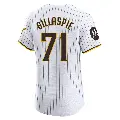 Men's No.71 Logan Gillaspie San Diego Padres White Elite Home Patch Jersey