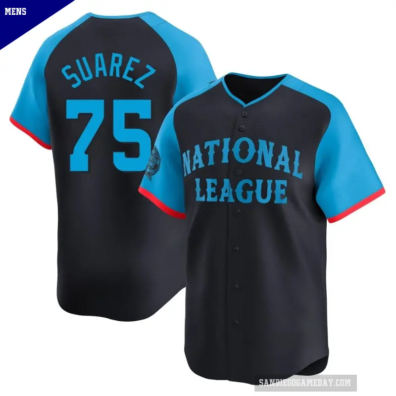 Men's No.75 Robert Suarez San Diego Padres Navy Limited National League 2024 All-Star Game Jersey