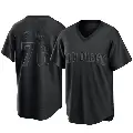Men's No.76 Jhony Brito San Diego Padres Black Replica Pitch Fashion Jersey