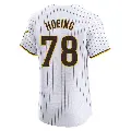 Men's No.78 Bryan Hoeing San Diego Padres White Elite Home Jersey