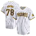 Men's No.78 Bryan Hoeing San Diego Padres White Limited Home Jersey