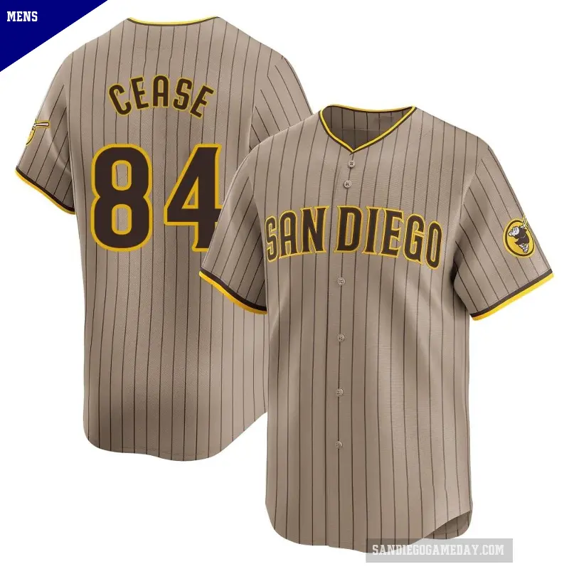 Men's No.84 Dylan Cease San Diego Padres Limited Tan Alternate Jersey