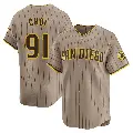 Men's No.91 Ji Man Choi San Diego Padres Limited Tan Alternate Jersey