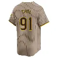Men's No.91 Ji Man Choi San Diego Padres Limited Tan Alternate Jersey