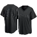 Men's No.96 Bobby Milacki San Diego Padres Black Replica Pitch Fashion Jersey