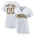 Women's No.00 Custom San Diego Padres White Game Authentic 2022 All-Star Jersey