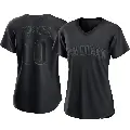 Women's No.10 Yuli Gurriel San Diego Padres Black Authentic Pitch Fashion Jersey