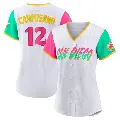Women's No.12 Luis Campusano San Diego Padres White Authentic 2022 City Connect Jersey