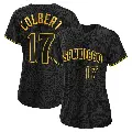 Women's No.17 Nate Colbert San Diego Padres Black Replica Snake Skin City Jersey