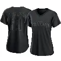 Women's No.21 Ken Caminiti San Diego Padres Black Replica Pitch Fashion Jersey