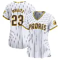 Women's No.23 Josh Mallitz San Diego Padres White Limited Home Jersey