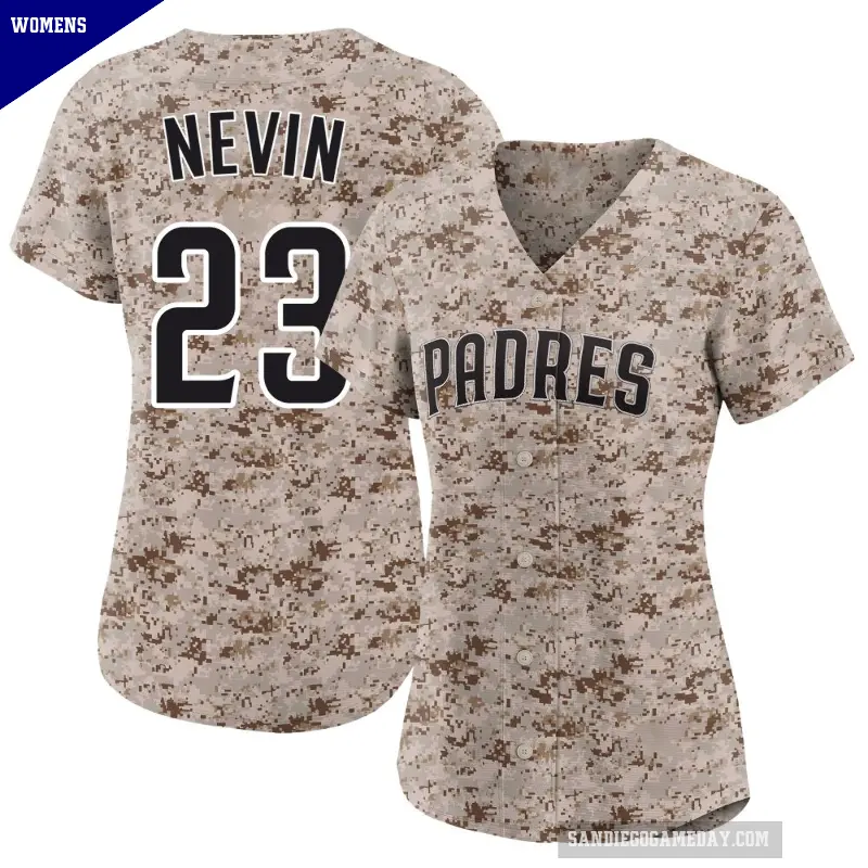 Women's No.23 Phil Nevin San Diego Padres Camo Limited 2nd Alternate Jersey