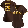 Women's No.29 Fred Mcgriff San Diego Padres Brown Replica Road Jersey
